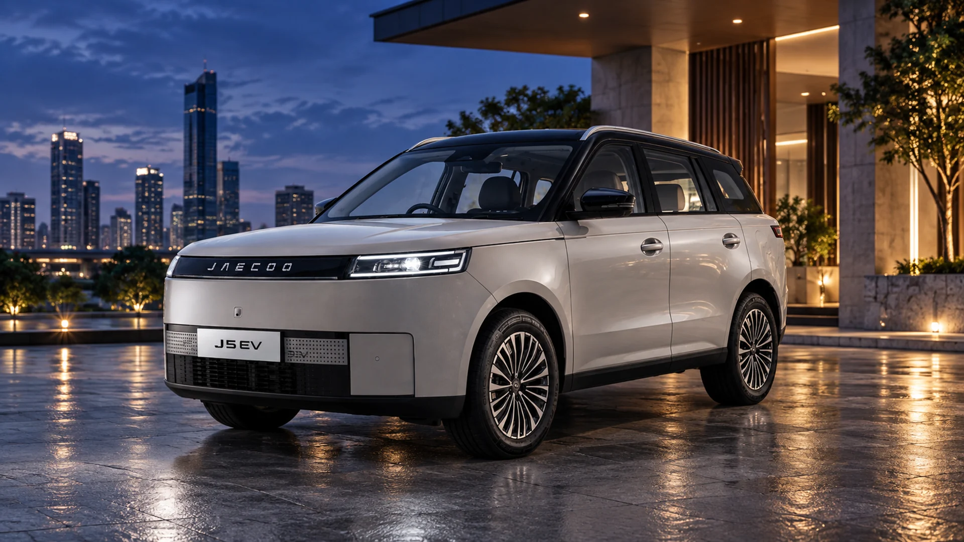 NEW JAECOO 5 EV ULTRA มุมด้านหน้า (ภาพประกอบ)